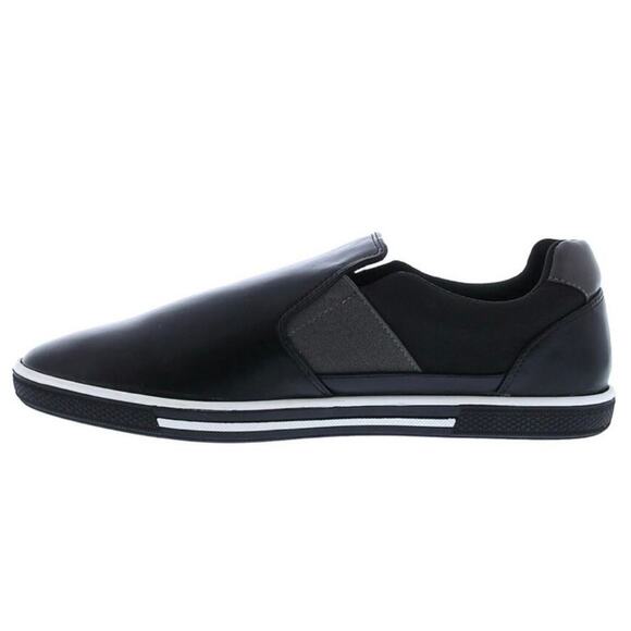 Zanzara Black Men Lucky Slip-On Sneaker Size 12 Soft Leather Padded insole New - Picture 6 of 13